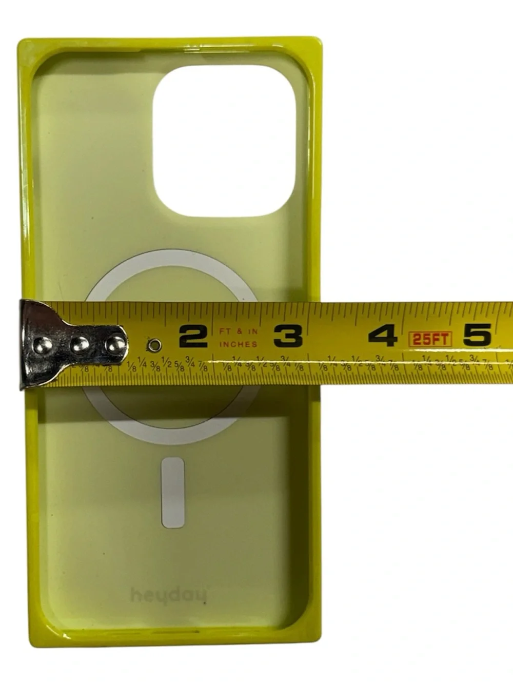 Heyday iPhone 15 Pro Max neon yellow phone case unused in perfect condition!